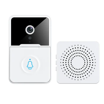 Многофункциональный Wifi Bluetooth Дверной Звонок Ик Ночного Видения Умный Дверной Звонок Безопасности Камера Щелочная Батарея Переменный Звук Умный Дом