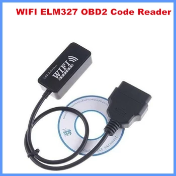 Диагностический инструмент для считывания кода CLK WIFI ELM327 OBD2 для Apple iPhone iPad PC iPod Бесплатная доставка