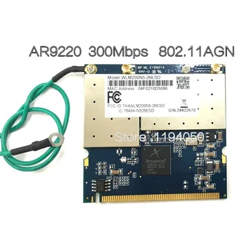 Мощная беспроводная сетевая карта miniPCI AR9220 WLM200N5- 26ESD 2,4 ГГц/5 ГГц, двухдиапазонный Wi-Fi 300 Мбит/с