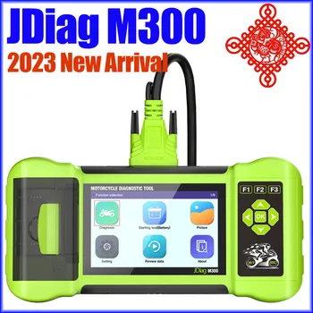 2023 Новый диагностический сканер мотоцикла JDiag M300 Помогает техническому специалисту диагностировать проблемы и быстрее производить ремонт M100PRO M200
