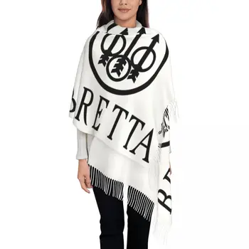 Шарф с логотипом Beretta на заказ, Женские Мужские зимние теплые шарфы, Военные оружейные шали, обертывания