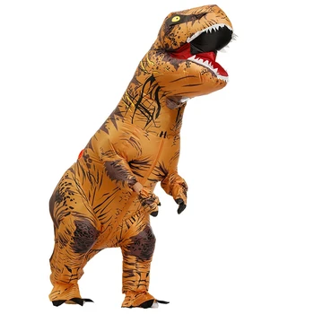1 шт. Надувной праздничный костюм для взрослых, Костюмы динозавров Для Взрослых и Детей с рисунком динозавра