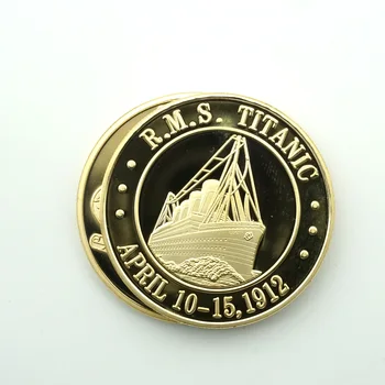 5 шт. Позолоченная Монета Корабль Титаник Монеты 100-летний Юбилей Память о жертвах Трагедии на Титанике