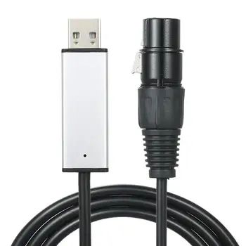 Кабель-адаптер интерфейса USB к DMX DMX512, кабель для управления сценическим освещением