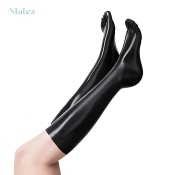 Идеальные латексные носки унисекс длиной до колена с пятью носками для косплея - натуральный материал, различные цвета, стильный и удобный