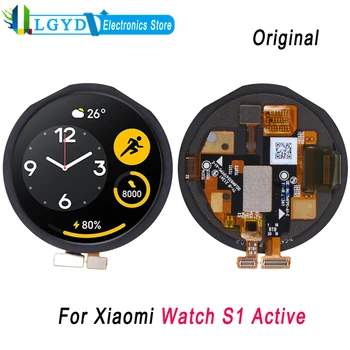 Оригинальный ЖК-экран для Xiaomi Watch S1 Active AMOLED LCD Дисплей с цифровым преобразователем Полная замена Сборки