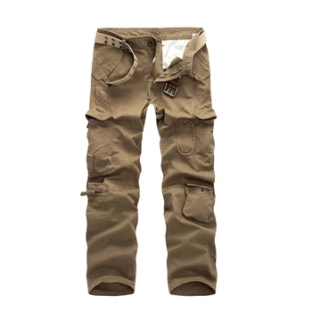 Популярные весенние мужские брюки-карго с карманами, военные повседневные брюки 28-40, прямая поставка ABZ185