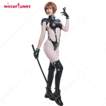 Женский костюм Рейки для косплея, версия Xshotgun Sword, Сексуальное боди из искусственной кожи, комбинезон с чулками до бедра