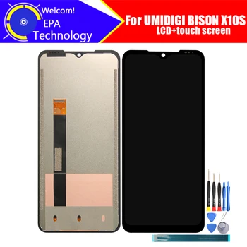 UMIDIGI BISON X10S ЖК-дисплей + Сенсорный экран Дигитайзер 100% Оригинальная Протестированная Стеклянная Панель ЖК-экрана Для BISON X10S + инструменты + Клей
