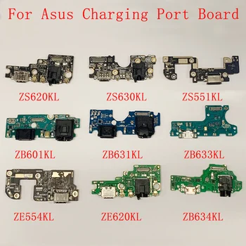 USB Разъем для зарядки платы Гибкий Кабель Для Asus Zenfone ZS620KL ZS630KL ZS551KL ZB601KL ZB631KL ZB633KL ZE544KL ZE620KL ZB634KL