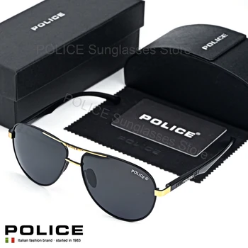 Полицейские Роскошные брендовые Солнцезащитные очки UV400, Модный тренд, Мужские Поляризованные Брендовые Дизайнерские Очки, Мужские Очки Для вождения С Антибликовым покрытием