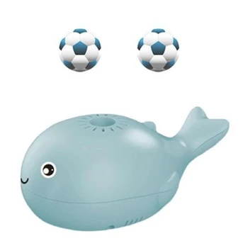 1 Комплект маленьких китовых вееров для детского творчества, подвесной шарик, работающий на батарейках, Милые мини-ручные игрушки-веера без листьев, синий
