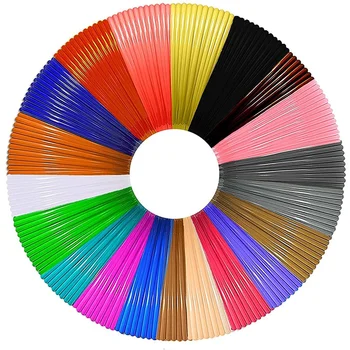 Нить для 3D-ручки PLA Заправляется 20 цветами, всего 16 футов на цвет 320 Футов 1,75 Мм Премиум-нить для 3D-печати Ручка поставляется