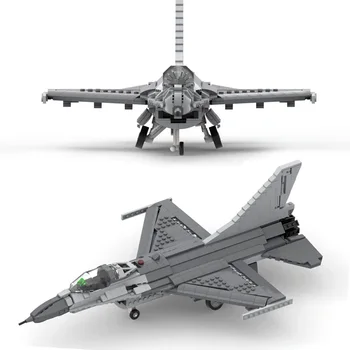 Новые Кирпичи MOC F-16 Fighting Falcon Масштаб 1:34 Боевой Самолет Военные Строительные Блоки Модель Самолета Подарки Для Мальчиков Игрушки