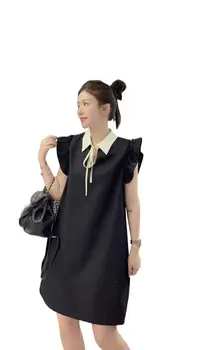2023 Женская одежда Нового волшебного цвета с темпераментом в виде слова версия платья 0816