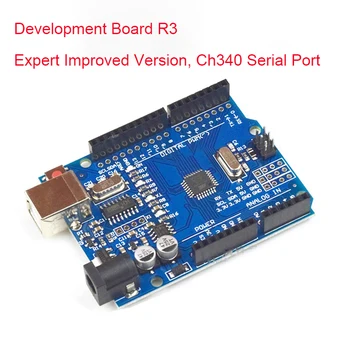 1 шт. Плата разработки UNO R3 для материнской платы Arduino Expert Улучшенная версия модуля микроконтроллера Atmega328p