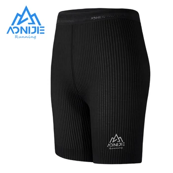 Женские шорты для бега AONIJIE, обтягивающие спортивные Леггинсы, Быстросохнущий нейлон, дышащий для марафона, Велоспорта, йоги, w5170
