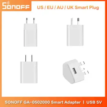 Sonoff GA-0502000 Смарт-адаптер USB 5V 1A Умный Дом Зарядное устройство для мобильного телефона Электрическая Розетка США/ЕС/AU/UK Дорожный Адаптер Питания