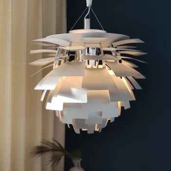 Датский дизайн, Подвесной светильник в виде сосновой шишки, Люстра Louis, Алюминиевая Подвесная лампа для декора гостиной, подвеска в виде артишока