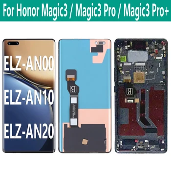 Оригинальный Для Huawei Honor Magic3 Pro + ЖК-дисплей Magic 3 Pro ELZ-AN10 ELZ-AN00 ELZ-AN20 ЖК-дисплей с Сенсорным экраном, Дигитайзер В сборе