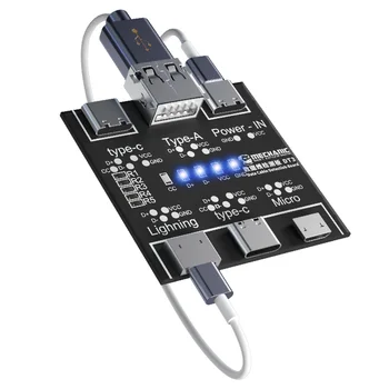 Кабель для передачи данных для технического обслуживания, USB-инспекционный тест, линия быстрой зарядки Tpye-C, отслеживание аномального устройства