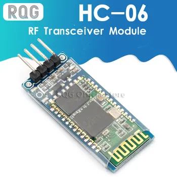 HC06 HC-06 Беспроводной последовательный 4-контактный радиочастотный приемопередатчик RS232 TTL Bluetooth Модуль, подключаемый для arduino