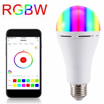 10 Вт RGBW WIFI умная лампа с регулируемой яркостью Светодиодная переменная цветовая температура Голосовое управление Работает с Alexa Google Home