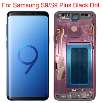 Битый Пиксель S9 SM-G960F ЖК-дисплей Для Samsung Galaxy S9 Plus Дисплей С Рамкой Galaxy S9 Plus G965A ЖК-экран Сенсорная панель В Сборе