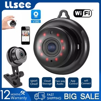 LLSEE V380 интеллектуальная мини-Wifi 1080P HD IP-камера беспроводное телевидение с замкнутым контуром инфракрасная подсветка ночное видение движение