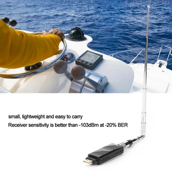 Приемник АИС морской лодки с USB-выходом AR-10 Морская лодка Двухканальный ABS + металл