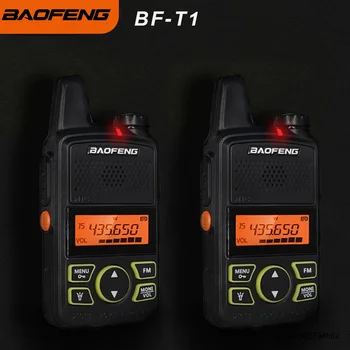 Мини-Рация Baofeng BF-T1 UHF 400-470 МГц 1500 мАч Портативная Двухсторонняя Радиосвязь С Поддержкой USB-Зарядки КВ-Трансивер 20 Каналов