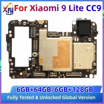 Разблокированная материнская плата Для Xiaomi CC9 MiCC9 Mi 9 Lite Материнская плата Logic Board С Полным Набором Чипов Глобальная версия 64 ГБ/128 ГБ