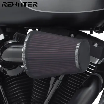 Мотоциклетный воздушный фильтр, Сапун, Дождевик, Черный защитный чехол для комплектов воздухоочистителей Harley XL48 1200 Touring Softail Dyna