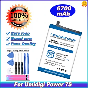 Аккумулятор LOSONCOER 6700mAh Power 7 7S для UMI Umidigi Power 7 Power 7S