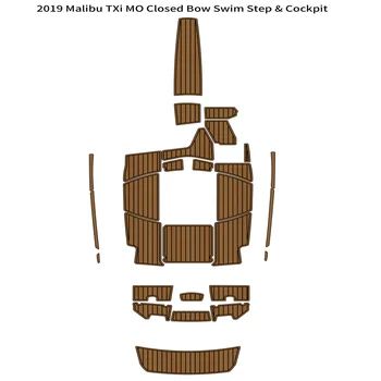 2019 Malibu TXi MO Закрытая Носовая Платформа для Плавания, Кокпит, Коврик для Лодки, Пенопласт EVA, Тиковый Пол