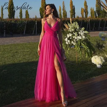 Модные Вечерние платья для Особых мероприятий, Вечерние Платья Трапециевидной Формы для Женщин, Платье для Свадебной церемонии, vestido de gala