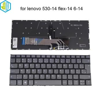 BR Бразилия Клавиатура для ноутбука с подсветкой на бразильском языке для Lenovo yoga 530-14 14ARR 530-14IKB 530-15 C340-14IWL Flex 6-14IKB FLEX-14API