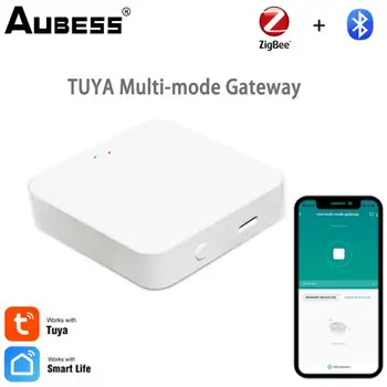 Многорежимный шлюз Tuya, совместимый с Wi-Fi + Bluetooth + Zigbee, высокопроизводительная автоматизация умного дома, приложение Smart Life, дистанционное управление