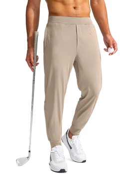 Одежда для гольфа, Весенне-осенние мужские удобные эластичные плюшевые теплые брюки, Спортивные повседневные модные прямые брюки