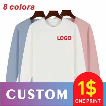 Толстовка с круглым вырезом, махровый свитер, логотип на заказ, дешево, вышивка, текст бренда, фото, печать собственного дизайна, COCT, 2021