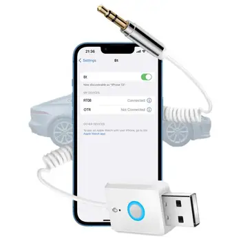 USB Aux Адаптер Беспроводной Автомобильный приемник Автомобильный Адаптер громкой связи Многофункциональный И удобный USB-адаптер Plug And Play в автомобиле