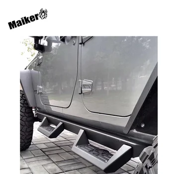 Автоматическая черная стальная подножка для Jeep Wrangler JK, Аксессуары, 4 Двери, Подножка