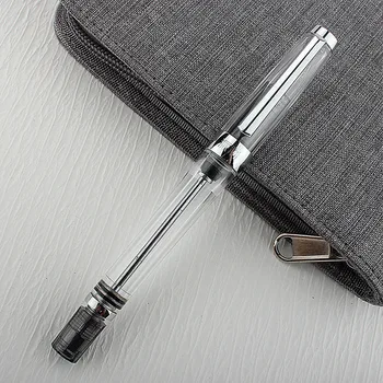 Yongsheng 013 Вакуумная авторучка с наполнением Акриловыми Прозрачными чернилами, ручка с прозрачным Сечением EF/F/Nib, Офисная подарочная ручка для бизнеса