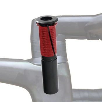 Предназначен для вилок на руле SL7, расширителя гарнитуры, велосипедного расширителя, 1 комплекта из алюминиевого сплава, черный + красный компрессионный штекер