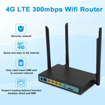3G 4G Lte Модем Беспроводной WiFi Маршрутизатор 300 Мбит/с QCA9531 Чип Слот для SIM-карты 5dBi Всенаправленная Антенна WE2416