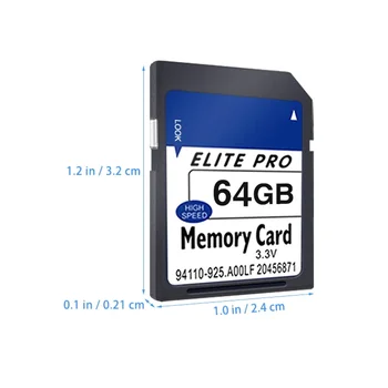 SD-карта 64 ГБ Карта памяти Флэш-карта памяти Камеры видеонаблюдения Карта памяти Рекордера Карта памяти для SD-карты
