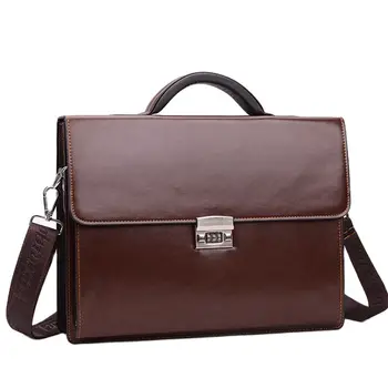 Деловая мужская официальная сумка-тоут, портативный портфель с кодовым замком, большая вместительная сумка-мессенджер на одно плечо, сумка для ноутбука