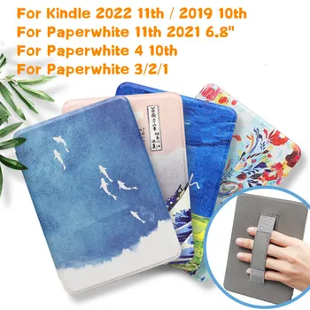 Чехол с принтом для Kindle 2022 11th 10th Paperwhite 1 2 3 4 6th 7th Поколения DP75SDI Paperwhite 5 Signature 11th 2021 Smart Cover